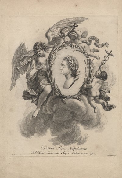 David Perez Neapolitanus, engraved by Giovanni Vitalba by Francesco Bartolozzi